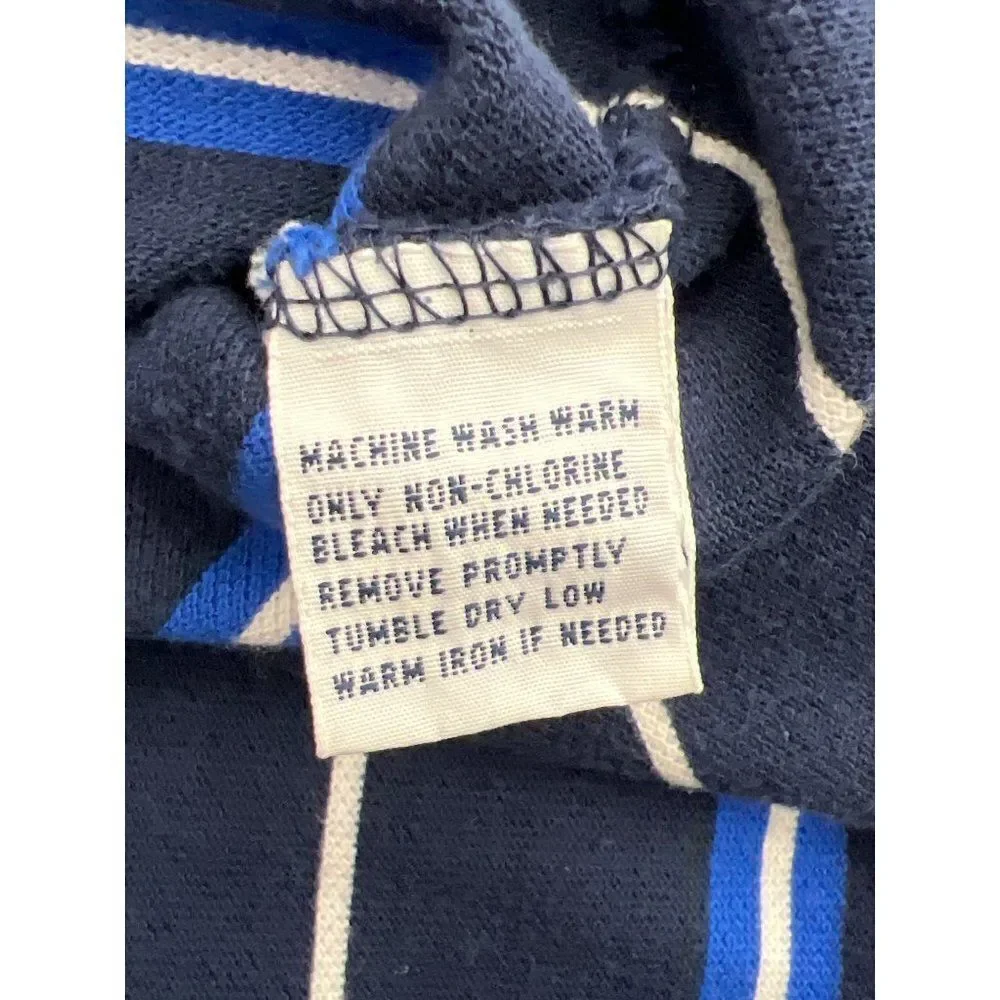 Ralph Lauren Men Blue Striped Polo Shirt Size L